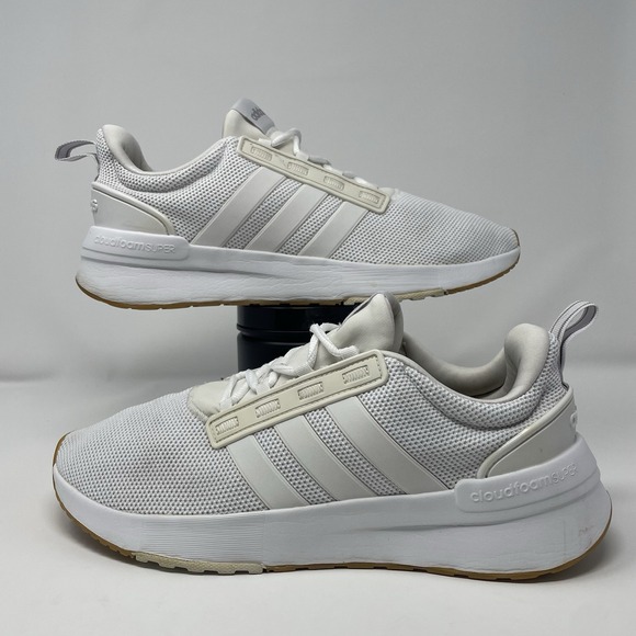 Adidas Racer TR21 US Size 10 Mens Running Shoes White Athletic Walking Sneakers - Picture 1 of 7